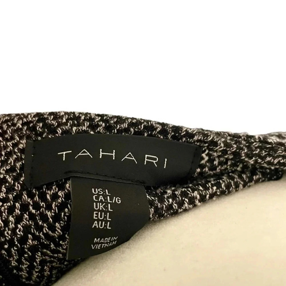 NWT Tahari Herringbone Knit Knee-Length Sheath Dress - Picture 2 of 4